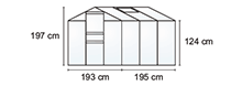 hliníkový sklenník venus 3800